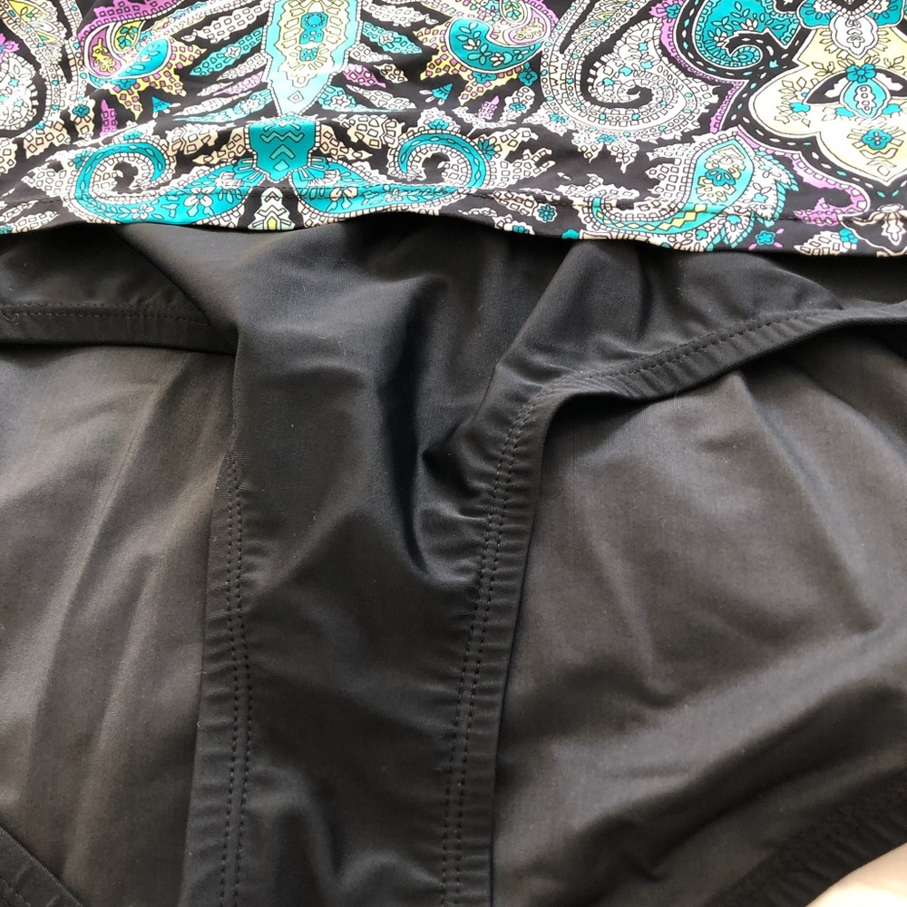 It Figures! One Piece paisley Swimsuit size 10 - Picture 3 of 7